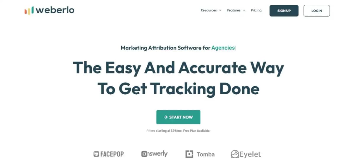 Weberlo link tracking software
