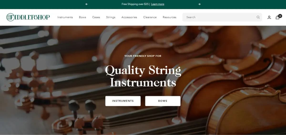 Fiddlershop stringed instruments