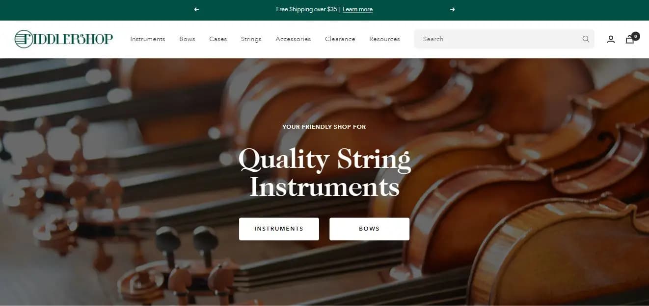 Fiddlershop stringed instruments