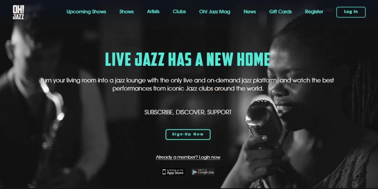 Oh! Jazz streaming platform