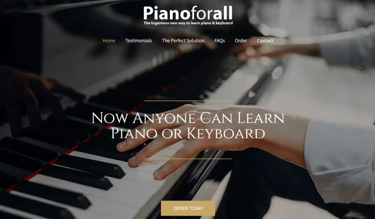 Pianoforall online piano course