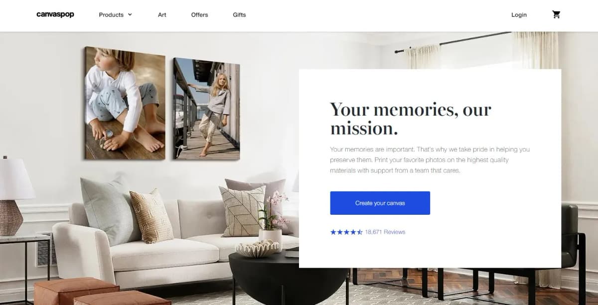 Canvaspop canvas prints