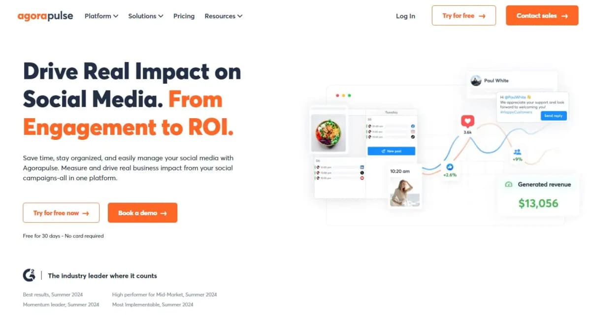 Agorapulse social media scheduler