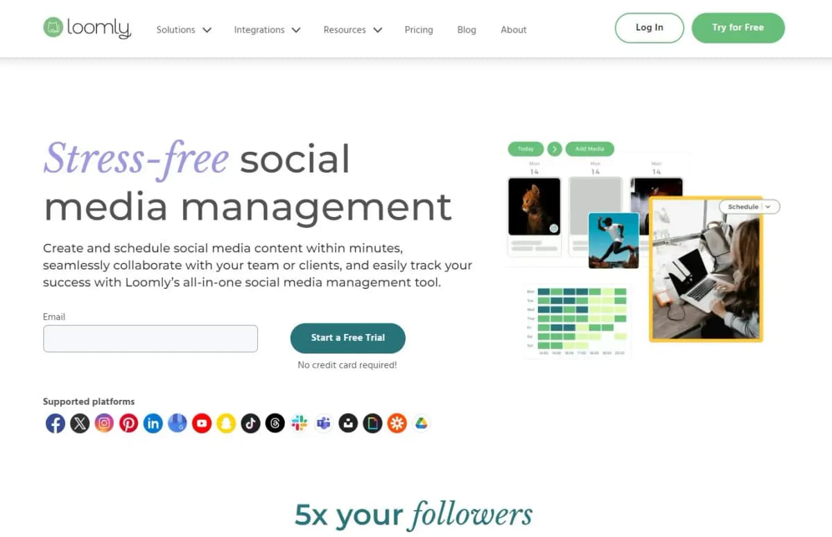 Loomly social media scheduler
