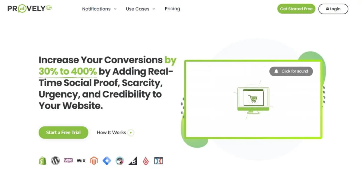 Provely social proof tool