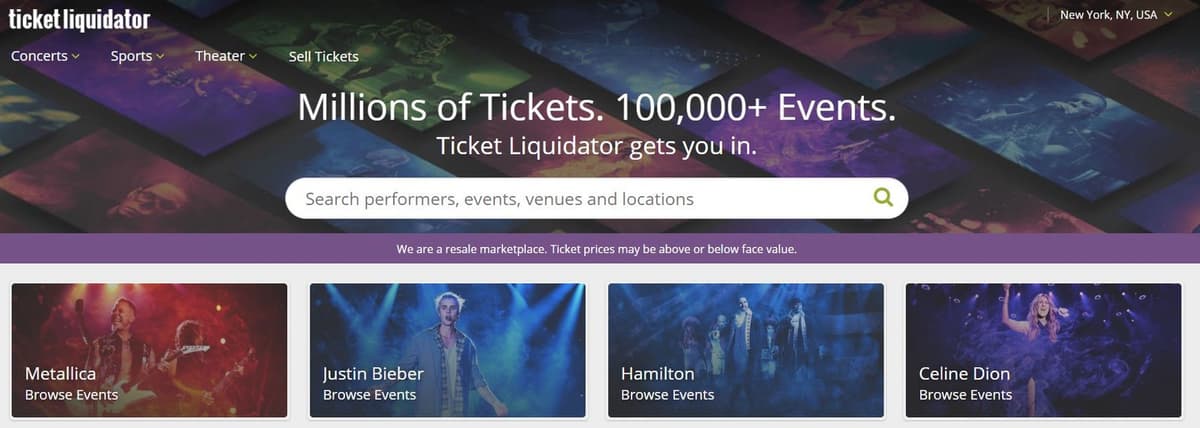 Ticket Liquidator tickets