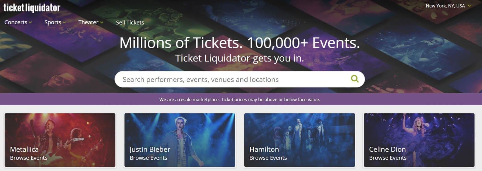 Ticket Liquidator tickets