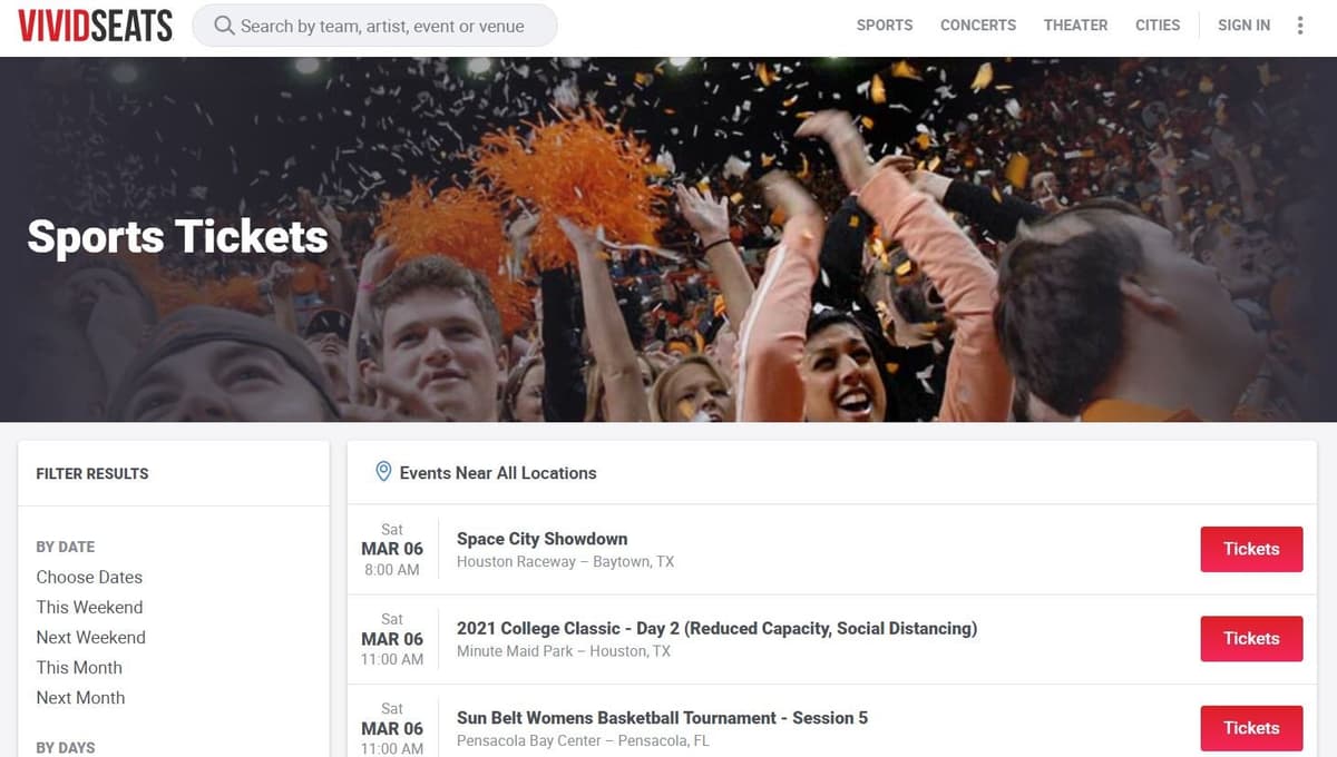 VividSeats tickets