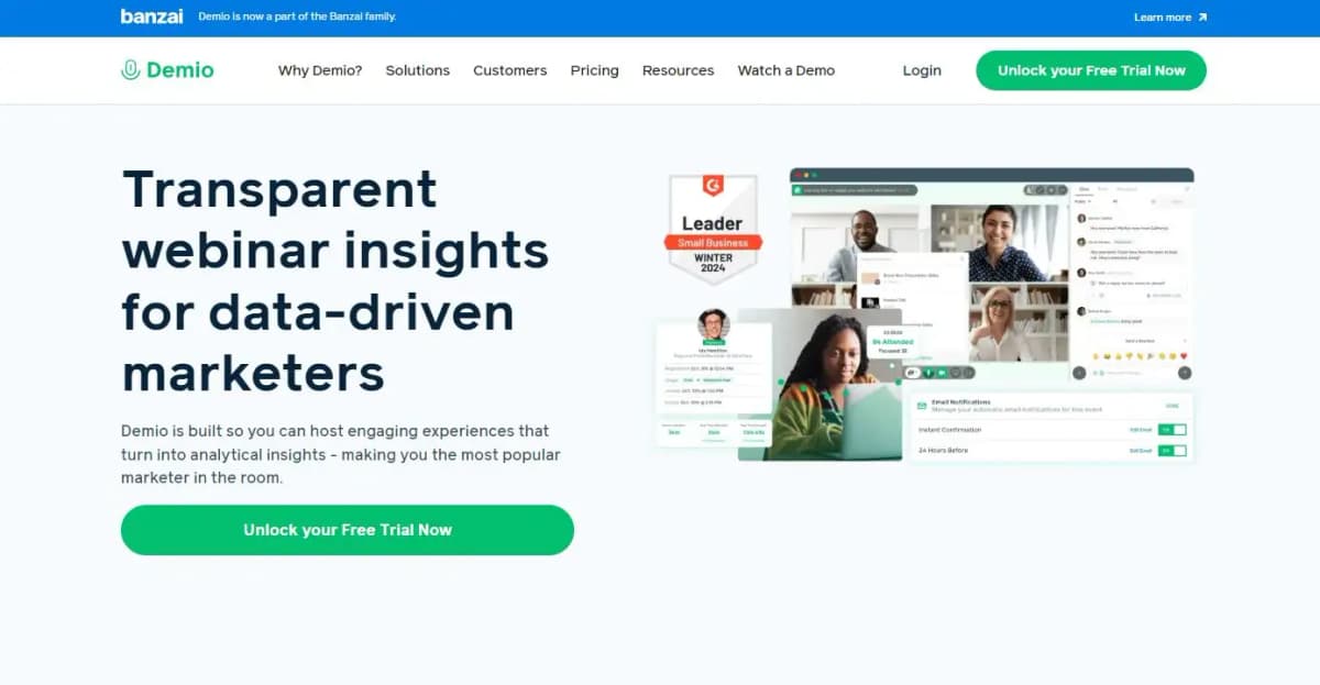 Demio webinar platform