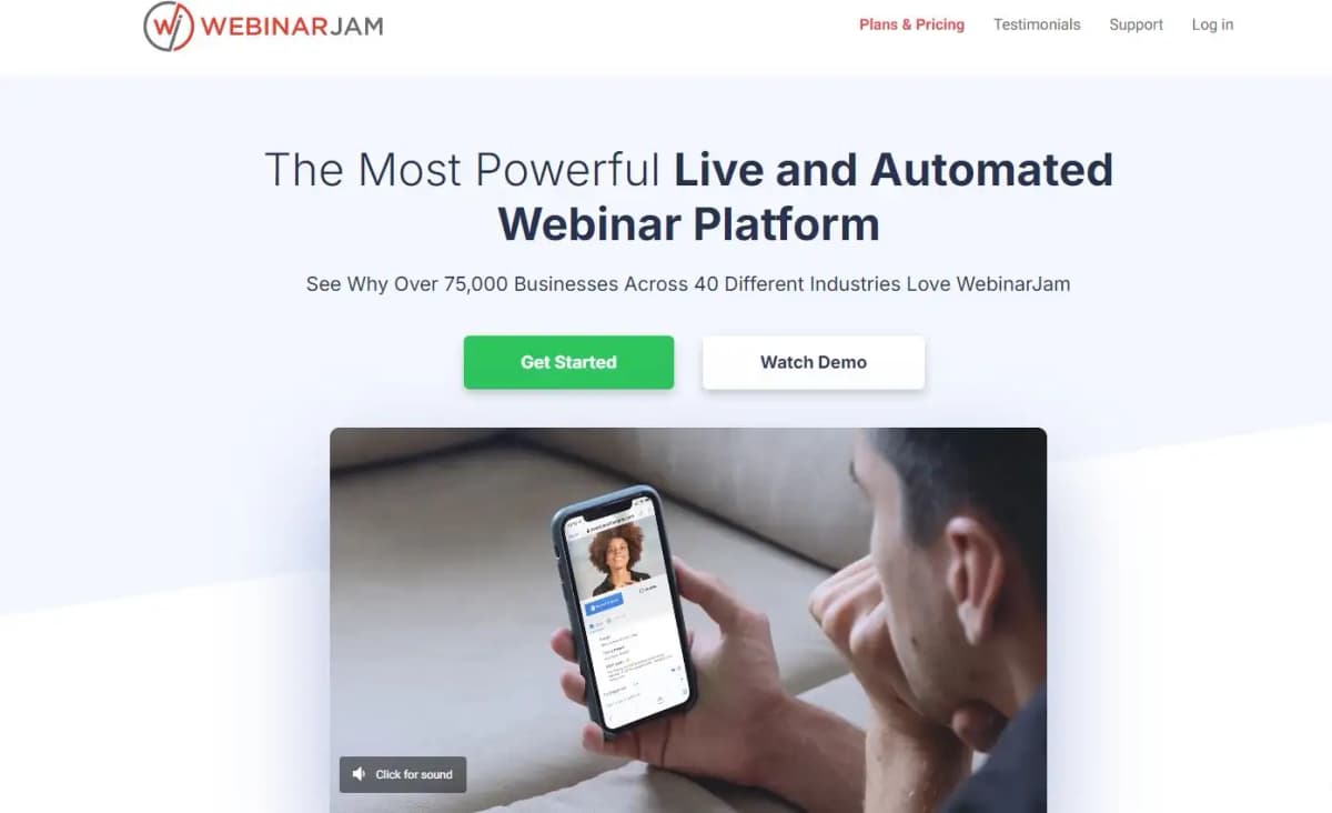 WebinarJam webinar platform