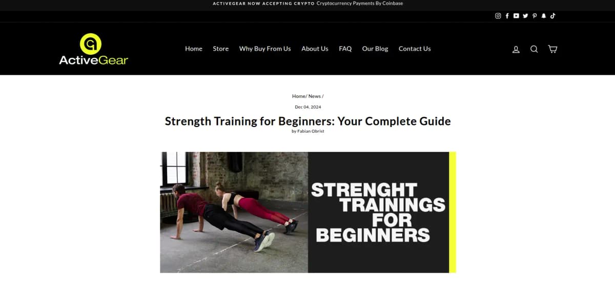 ActiveGear support braces and fitness gear