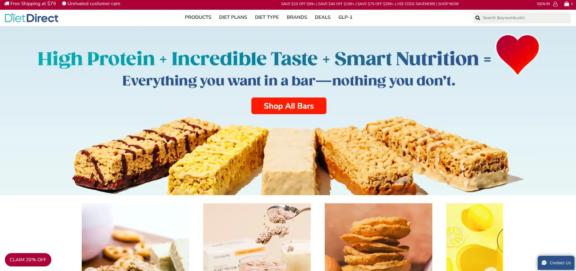 Diet Direct weight loss products and shakes