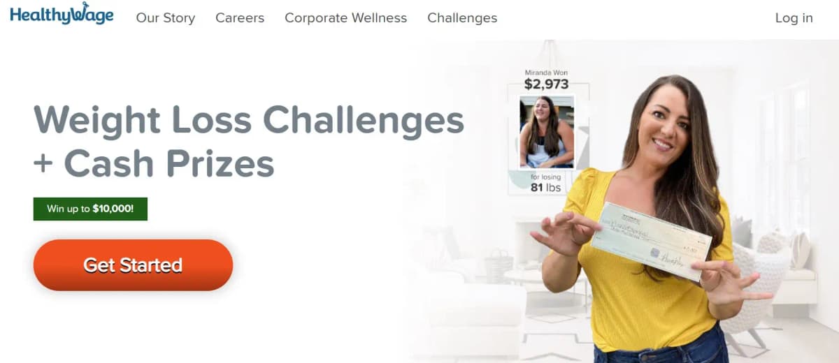 HealthyWage - cash prize weight loss challenges