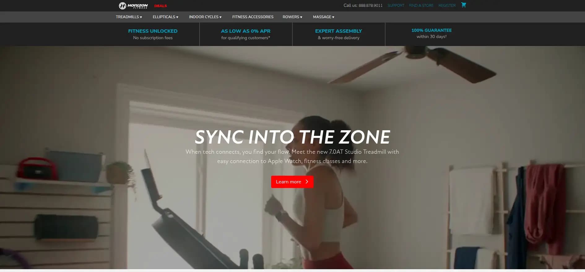 Horizon Fitness treadmills and home exercise equipment