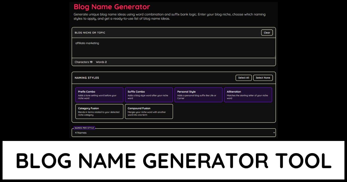 Blog Name Generator