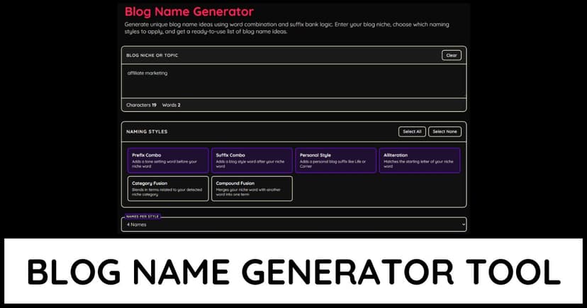 Blog Name Generator