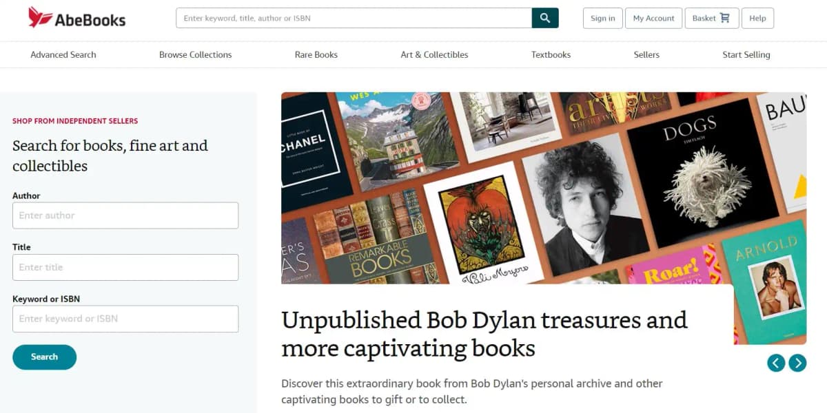 AbeBooks rare and out-of-print books