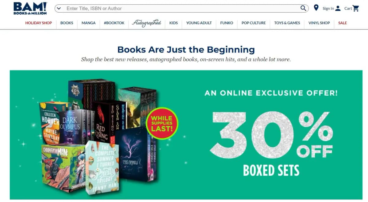 Books-A-Million bookstore chain