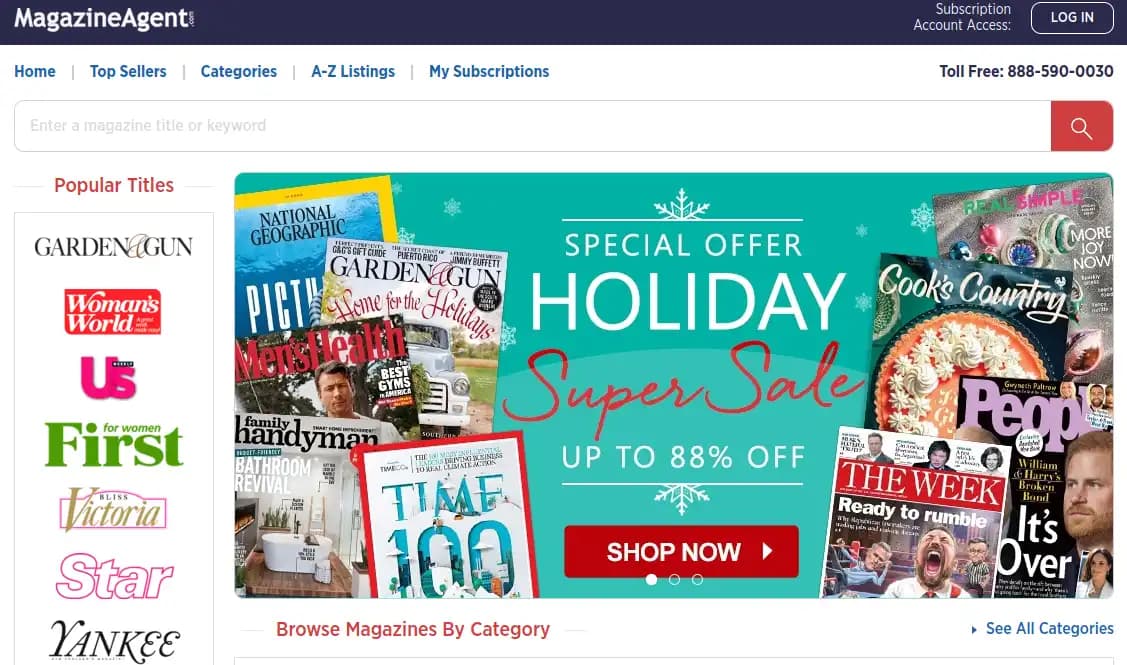 Magazine Agent magazine subscriptions