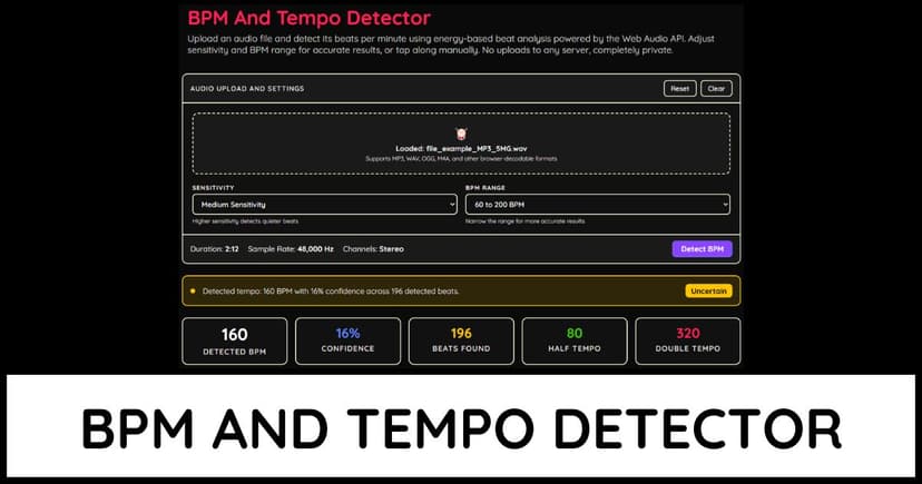 BPM Tempo Detector