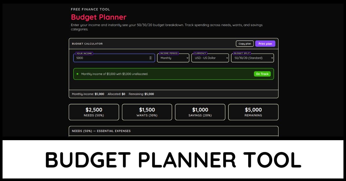 Budget Planner