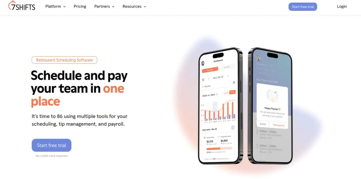 7shifts restaurant management platform