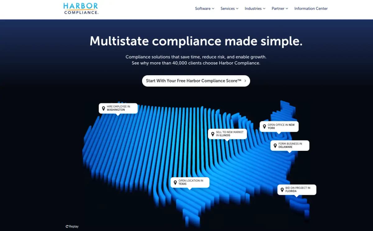 Harbor Compliance registered agent and compliance services