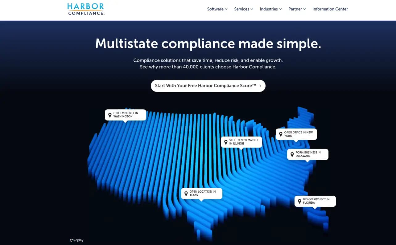 Harbor Compliance registered agent and compliance services