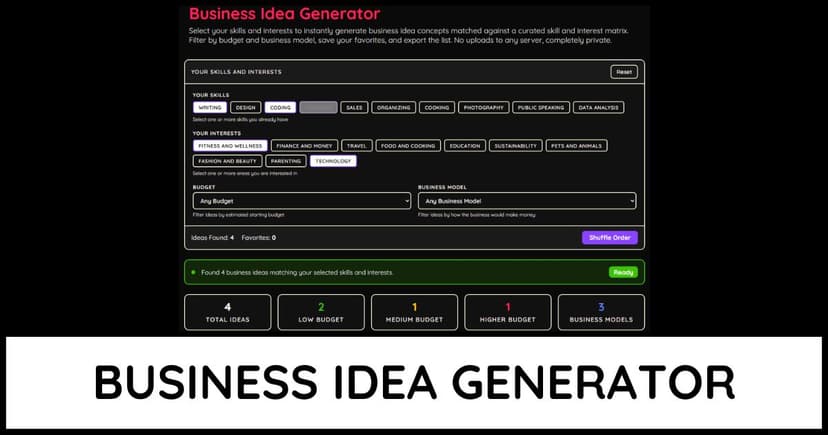Business Idea Generator