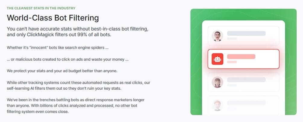 ClickMagick Bot Protection Dashboard