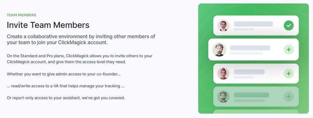 ClickMagick Team Collaboration