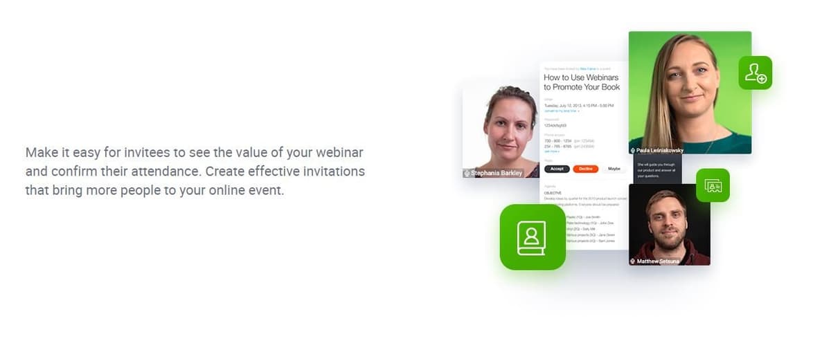 ClickMeeting Customized Invitations