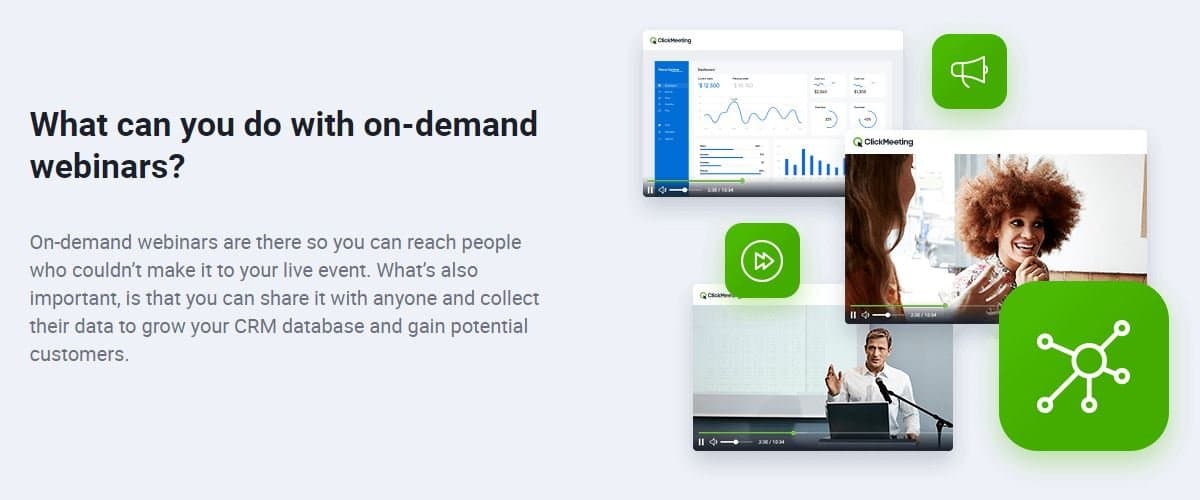 ClickMeeting On-demand Webinars