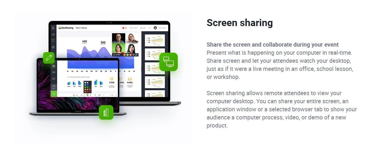 ClickMeeting Screen Sharing