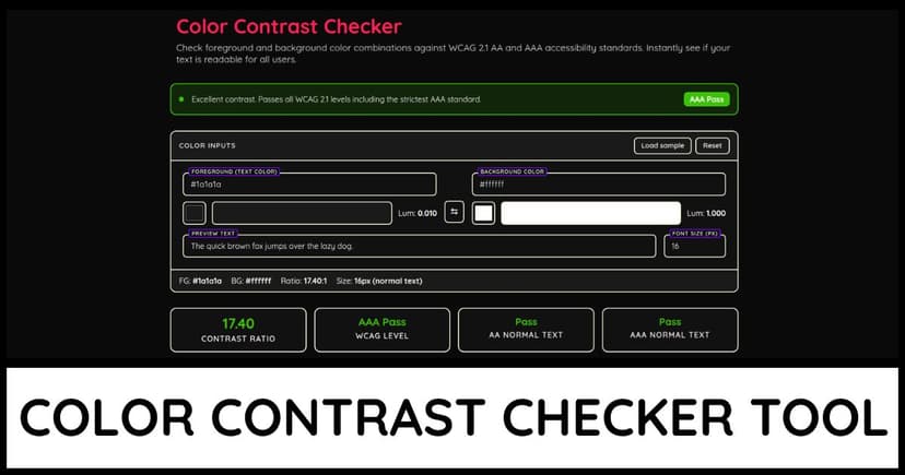 Color Contrast Checker