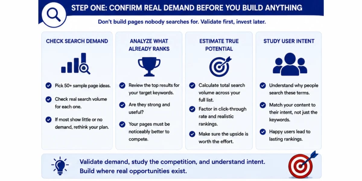 Confirm demand before building