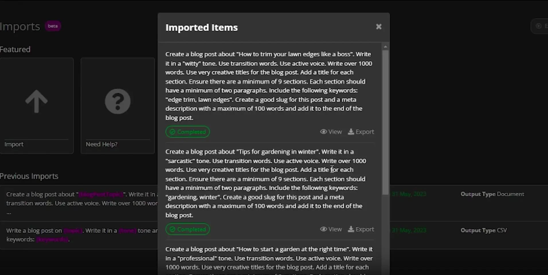 ContentBot AI Importer