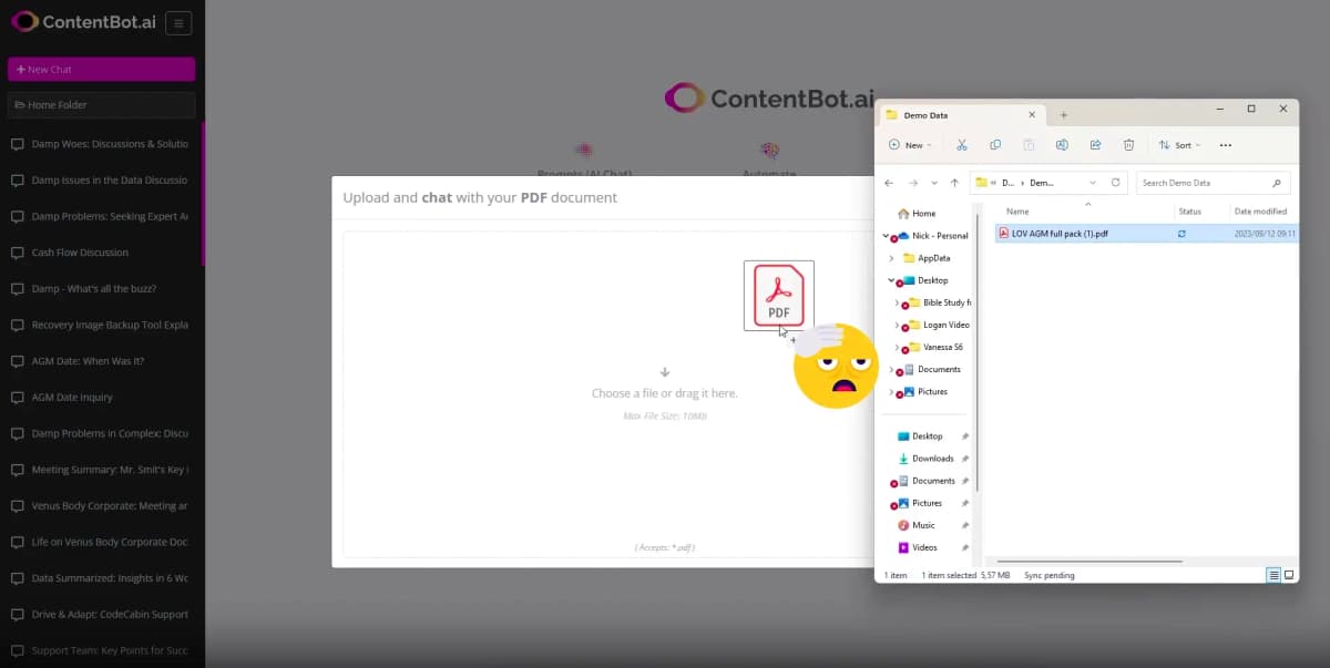 ContentBot AI PDF Chat