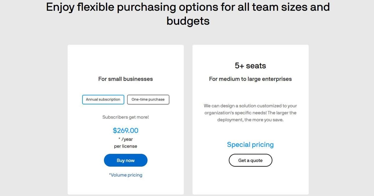 CorelDRAW Business Pricing