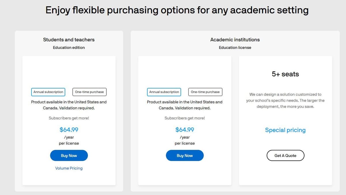 CorelDRAW Educational Suite Pricing