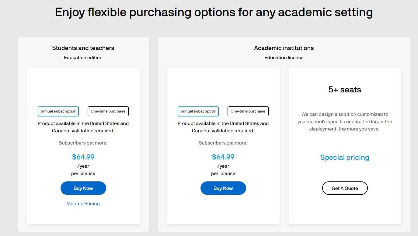 CorelDRAW Educational Suite Pricing