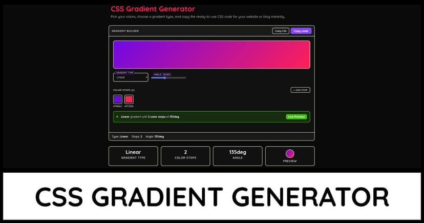 CSS Gradient Generator