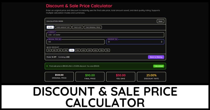 Discount Calculator