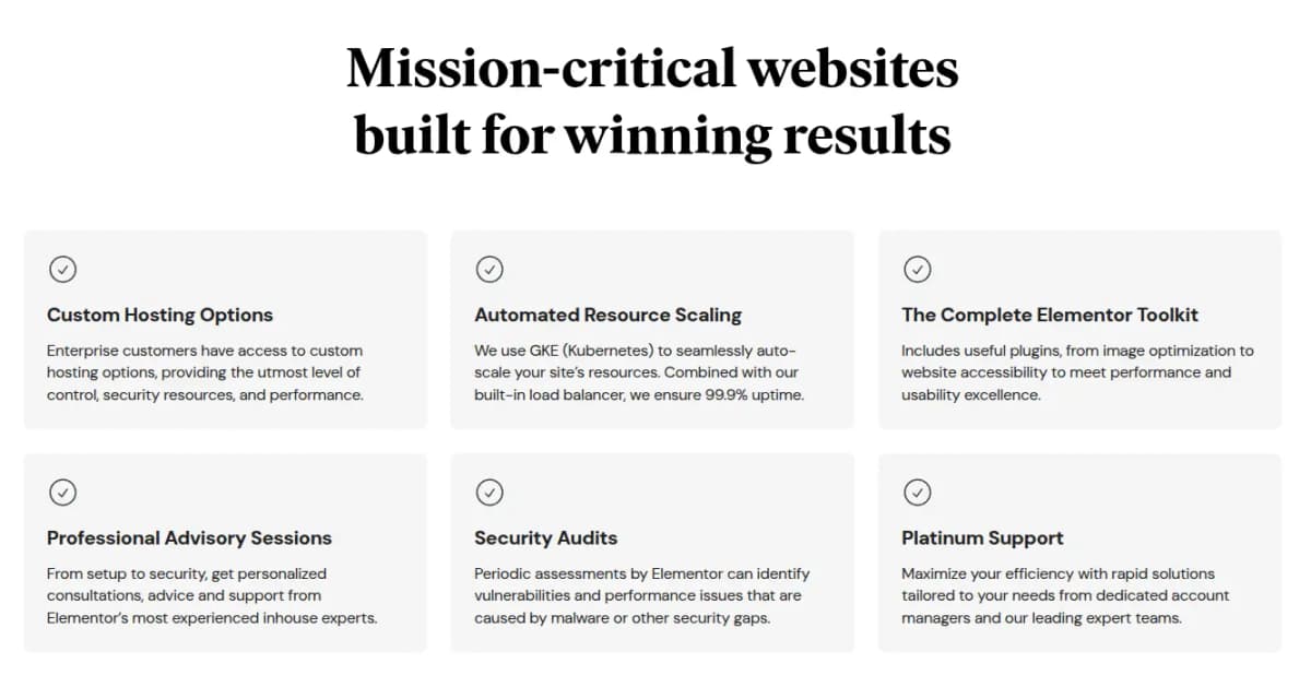 Elementor Enterprise Solution