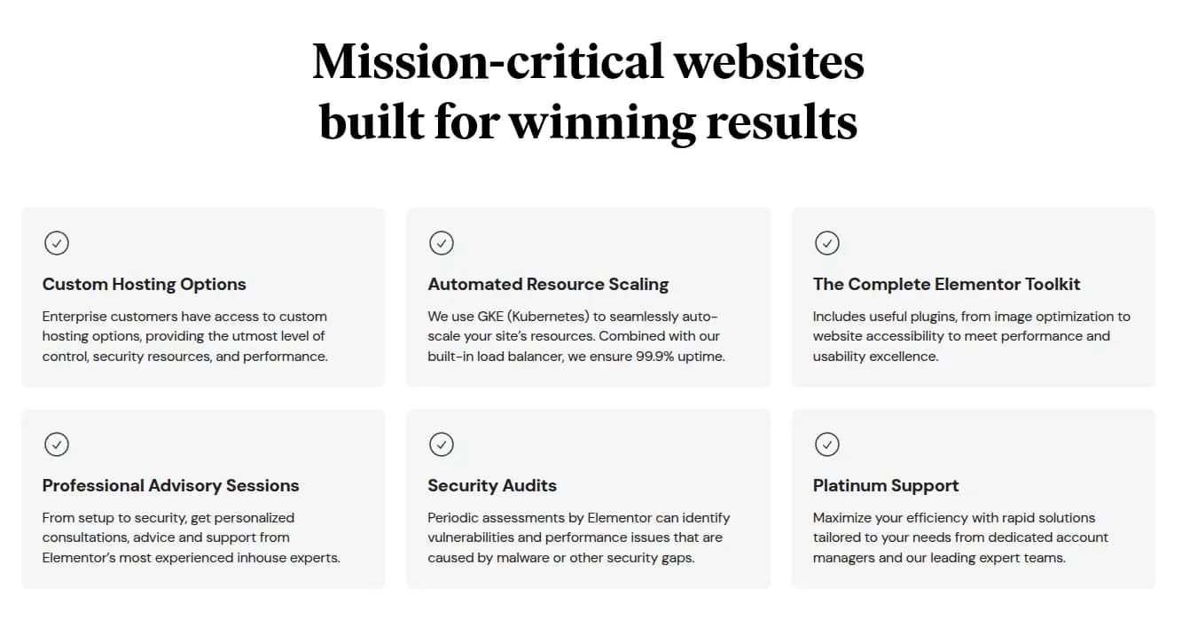 Elementor Enterprise Solution