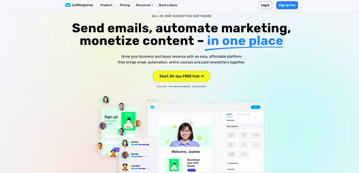 GetResponse all-in-one marketing automation