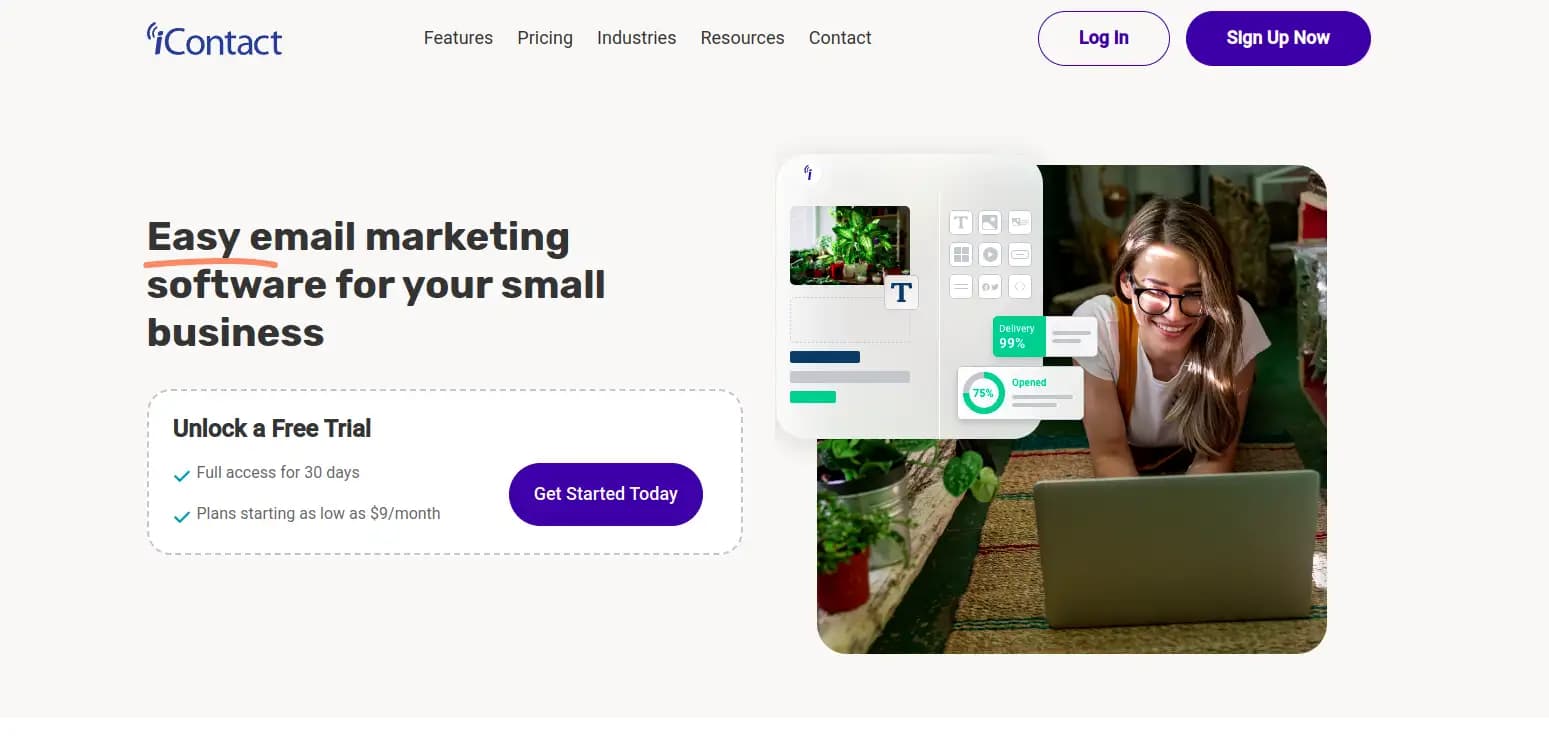iContact email marketing software