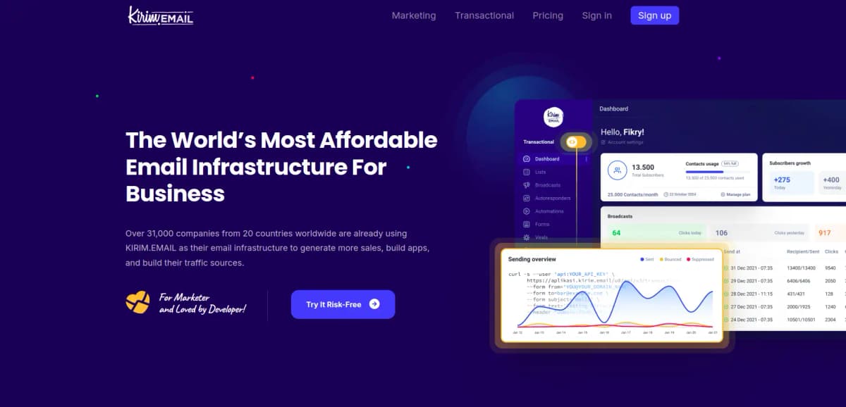 KIRIM.EMAIL email infrastructure platform
