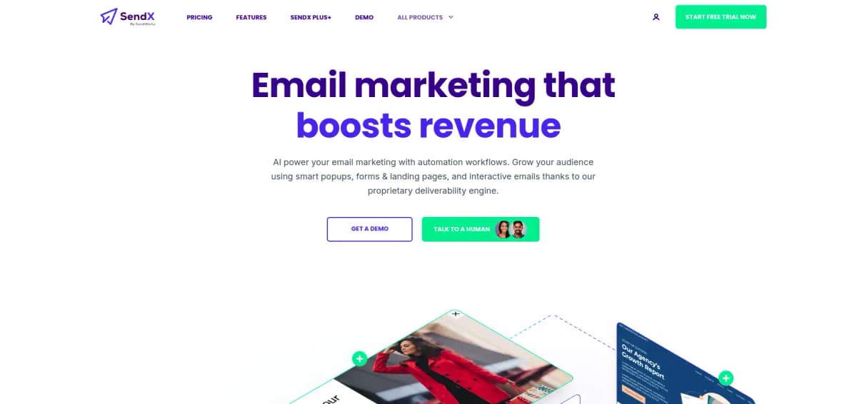 SendX email marketing automation for B2B