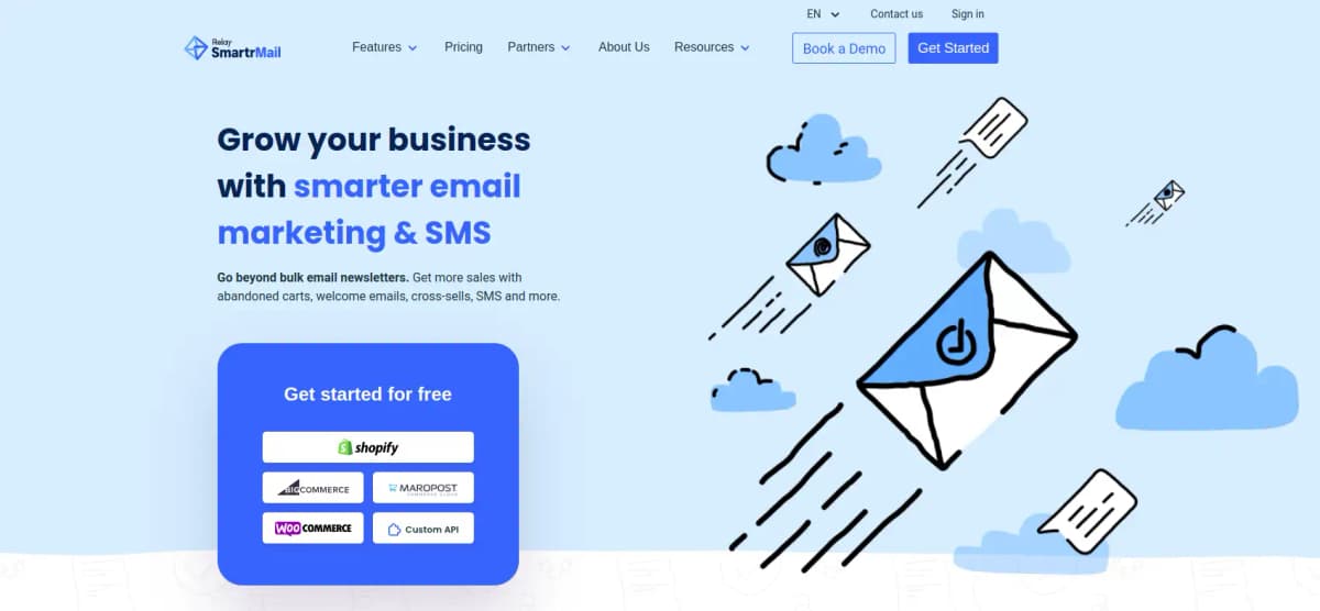 SmartrMail email automation and recommendations